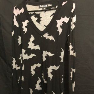Sourpuss bat attack sweater dress